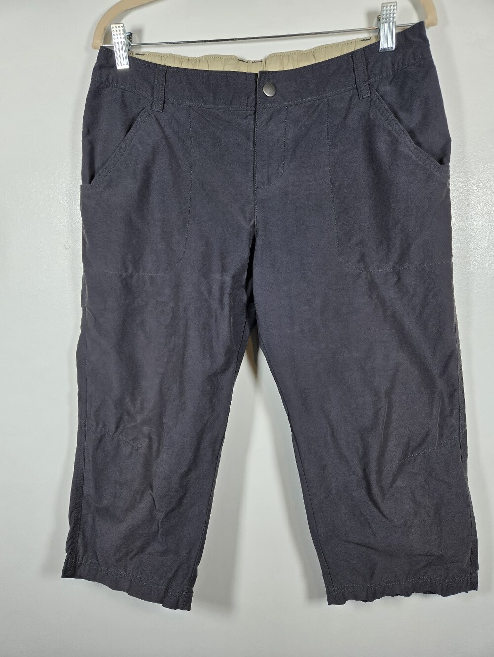 Columbia Arch Cape Capri Navy Blue Camping Hiking Pants Womens Size 10